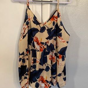 Summery Floral Tank Top by Shein Curve in Size 22.